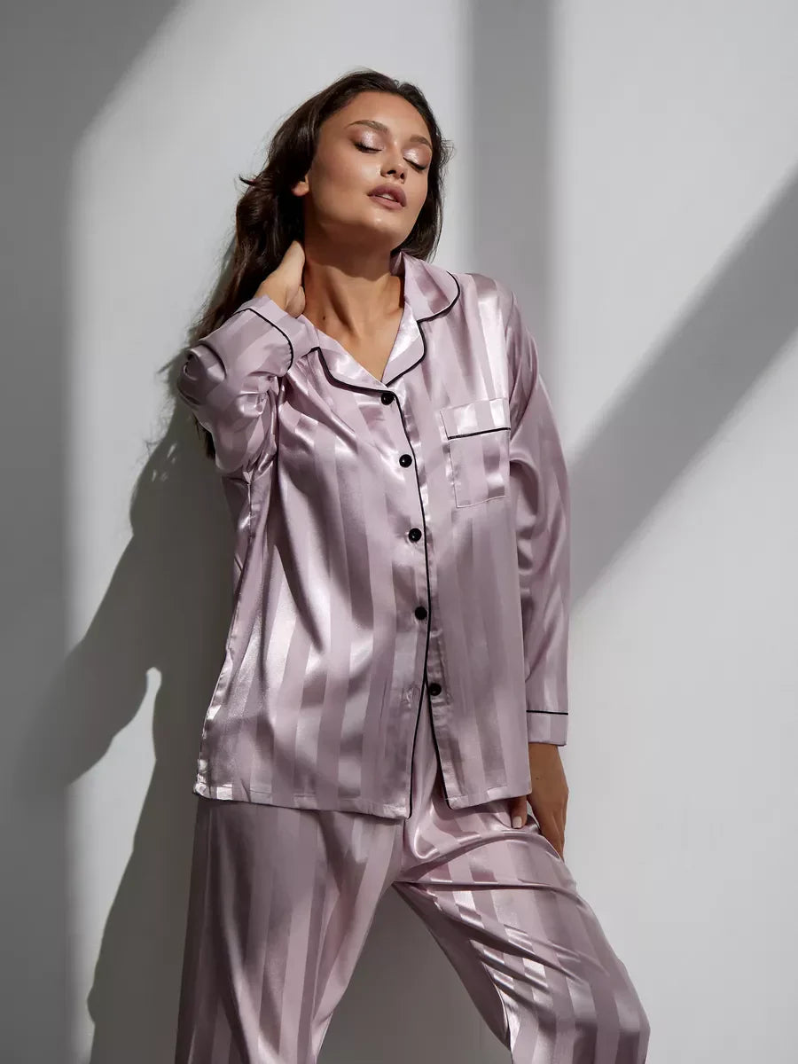 Amaya | Satin-Pyjama Set